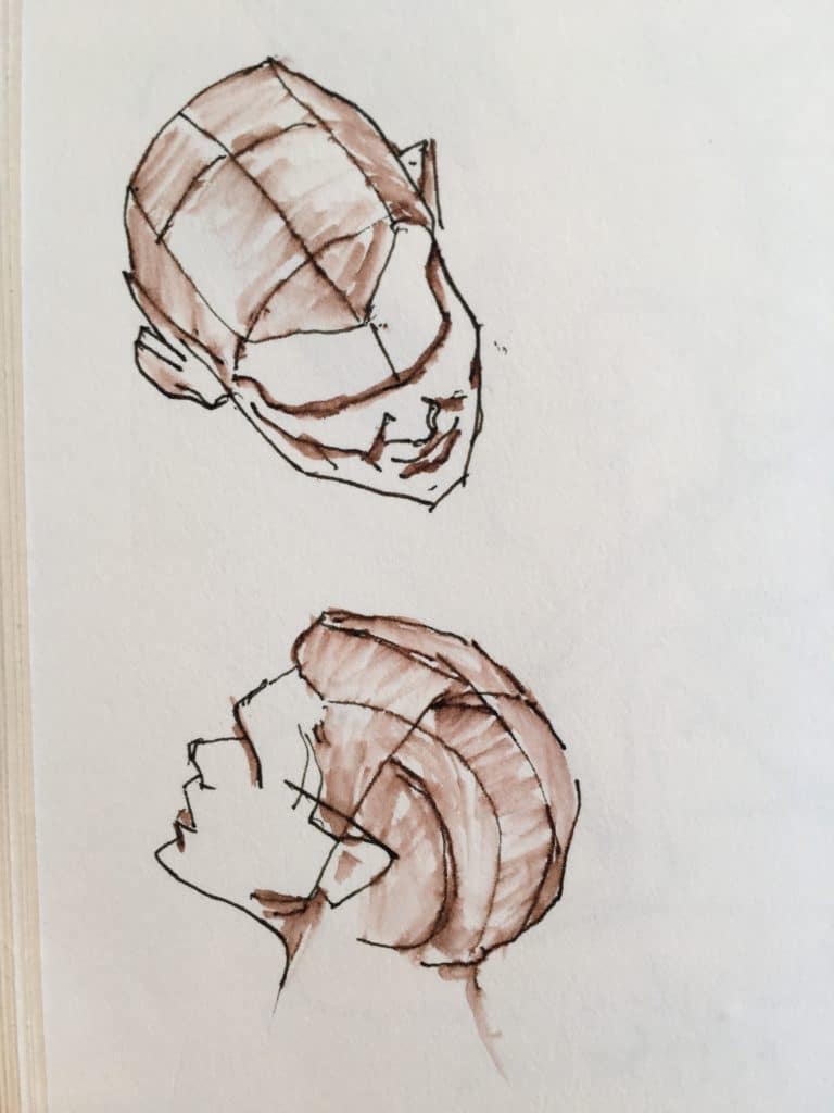 head quick sketches